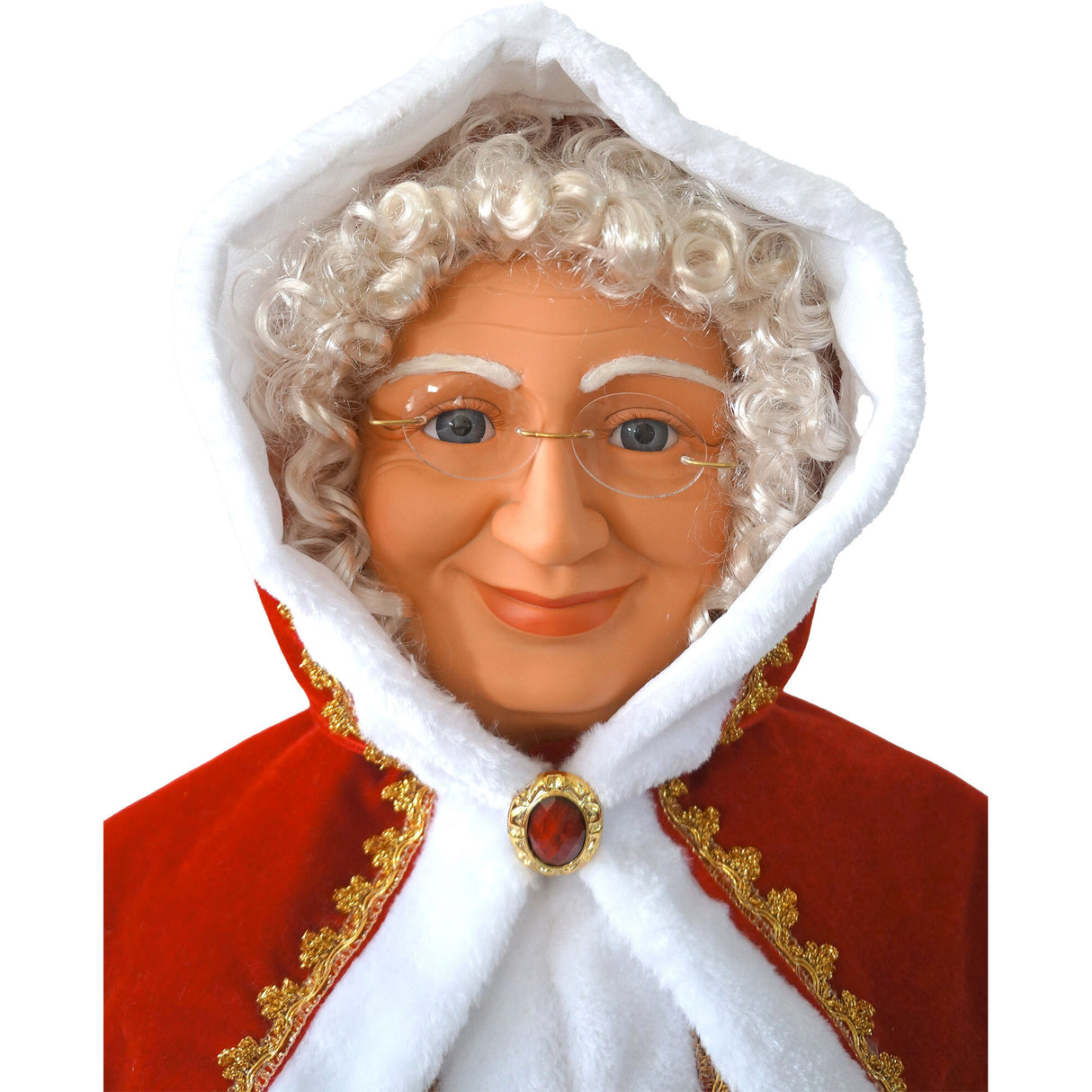 Fraser Hill Farm 58-in. Life-Size Dancing Mrs. Claus with Basket Animatronic Figurine