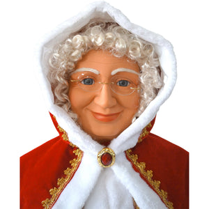 Fraser Hill Farm 58-in. Life-Size Dancing Mrs. Claus with Basket Animatronic Figurine