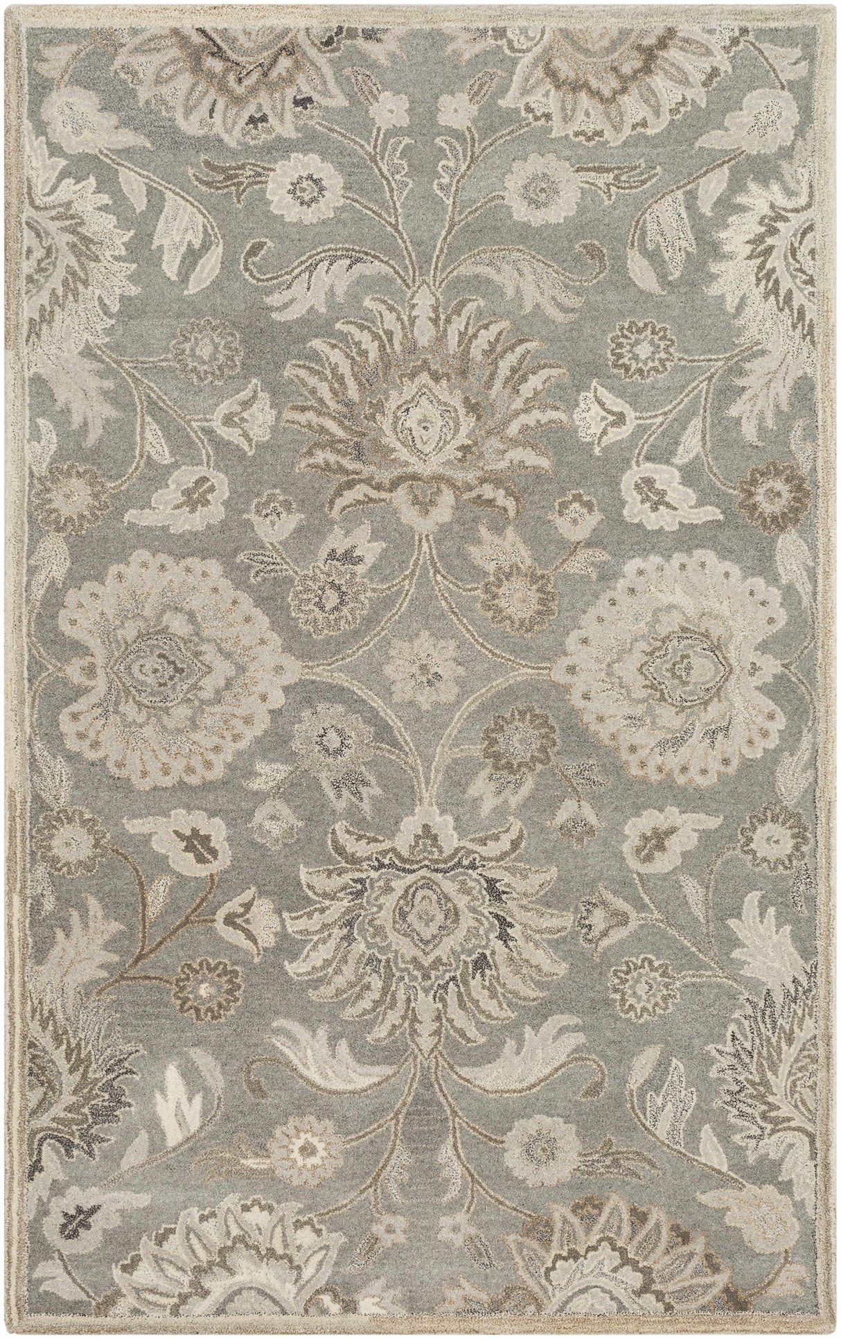 Conesus 1195 Hand Tufted Ivory & Taupe Wool Rug