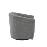 Fantasyy Upholstered Swivel Chair with Nailhead Trim and Curved Design - Accent Chairs
