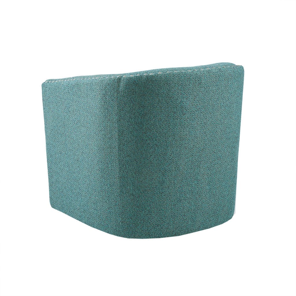 Fantasyy Upholstered Swivel Chair with Nailhead Trim and Curved Design - Accent Chairs