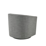 Fantasyy Upholstered Swivel Chair with Nailhead Trim and Curved Design - Accent Chairs