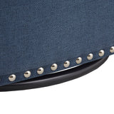 Fantasyy Upholstered Swivel Chair with Nailhead Trim and Curved Design - Accent Chairs