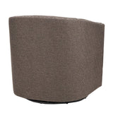 Fantasyy Upholstered Swivel Chair with Nailhead Trim and Curved Design - Accent Chairs