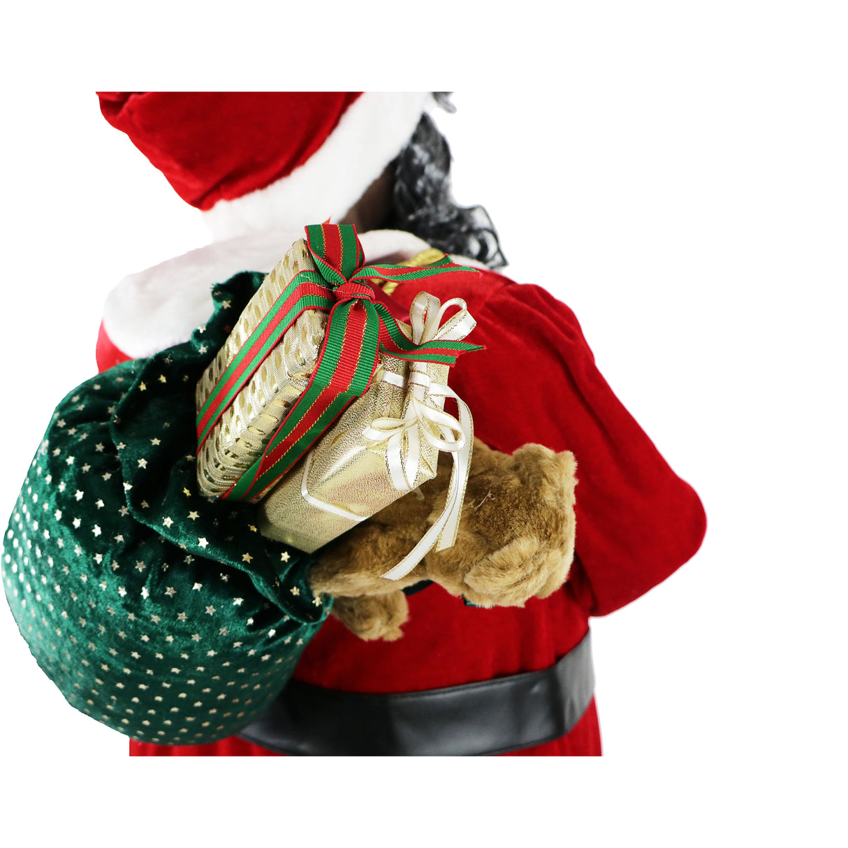 58-in. Dancing African American Santa Animatronic