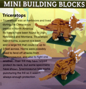 Mini Building Blocks - Triceratops