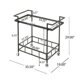 Faustas bar cart - Tuesday Morning - Carts & Islands