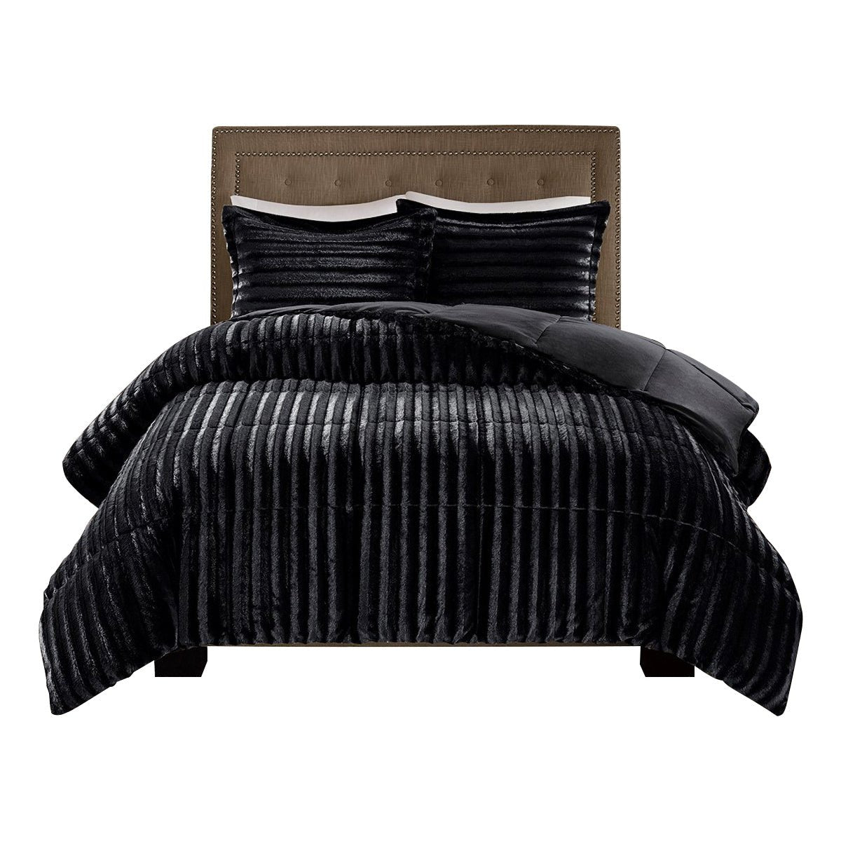 Faux fur comforter mini set - Tuesday Morning - Quilts & Comforters