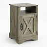 Farmhouse Nightstand, Charging Station & Storage