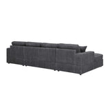 The Sara Modular Corduroy U-Shaped Sectional Sofa