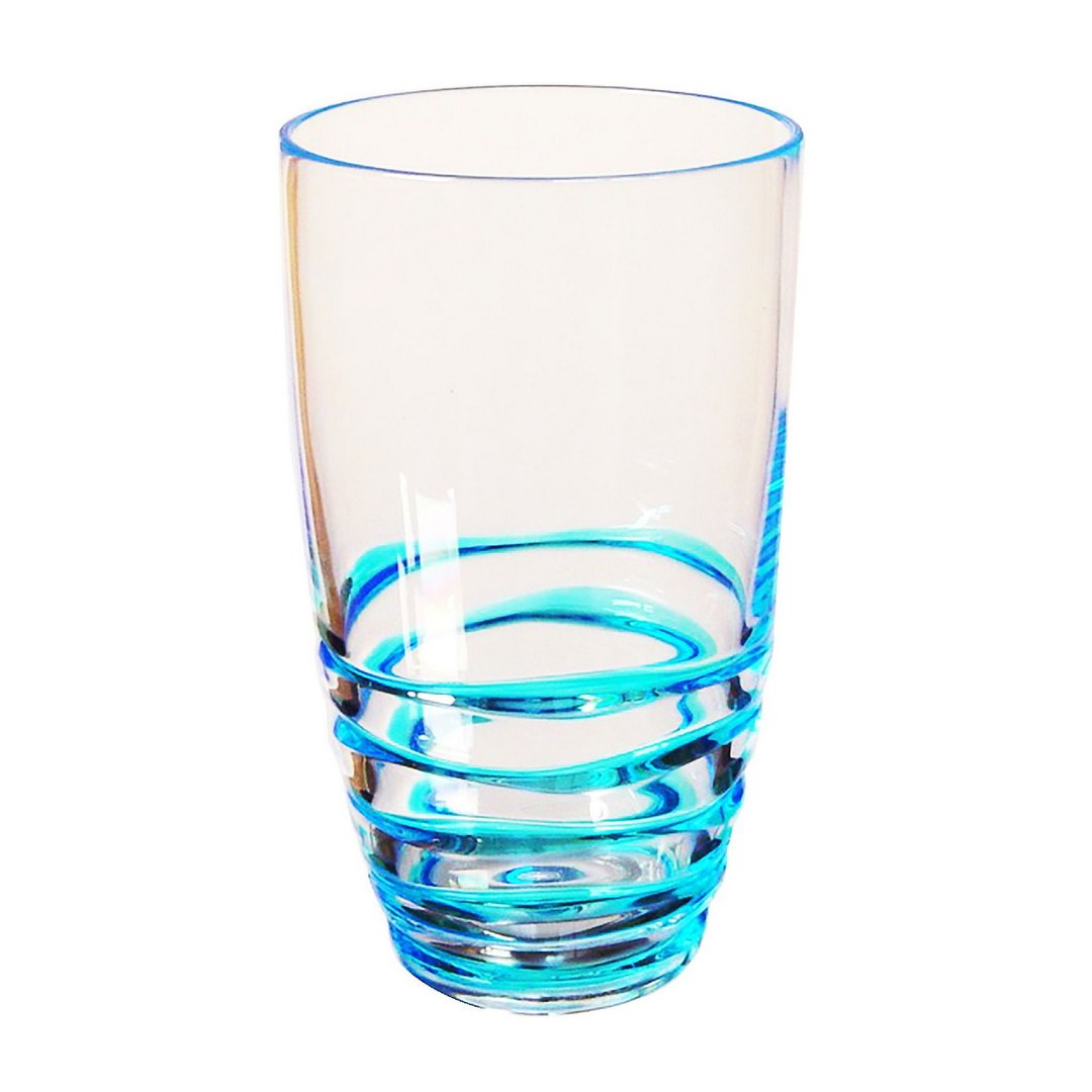 Swirl Acrylic Glasses Drinking Set of 4 (20oz)