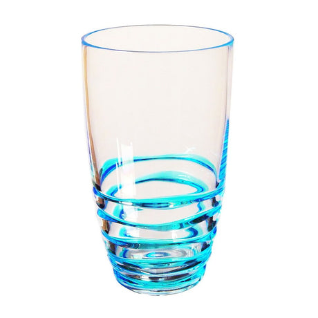 Swirl Acrylic Glasses Drinking Set of 4 (20oz)