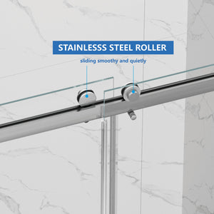 55-59" x 72" Frameless Shower Door