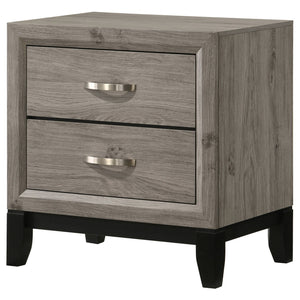 Watson 2-drawer Nightstand Bedside Table Light Taupe