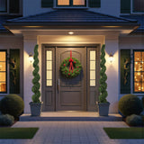 7FT Spiral Topiary Trees Artificial Outdoor Faux Boxwood Plants Large Twisted Green Potted Trees