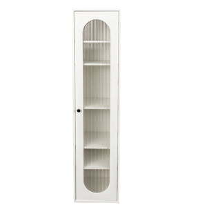 Tall Display Cabinet & Bookshelf with Glass Door