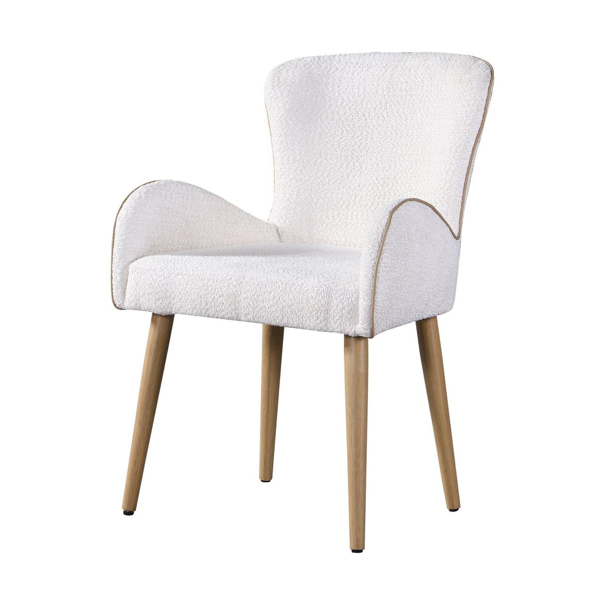Qwin Boucle Side Chair (Set of 2) - Beige
