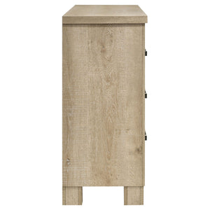 Sansome - 6 Drawer Bedroom Dresser With Pulls - Oak