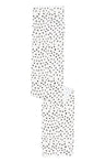Cristina Martinez Dot Table Runner in Ivory Black