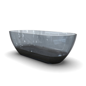 68.9 Inch Translucent Freestanding Bathtub
