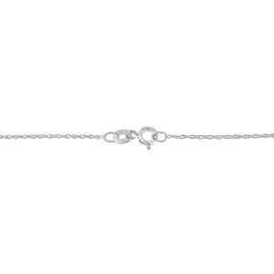 .925 Sterling Silver 1/3 Cttw Diamond Framed Open Cross 18" Pendant Necklace (J-K Color, I2-I3 Clarity)