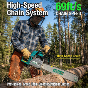 62CC 2-Stroke 20" Gasoline Chainsaw