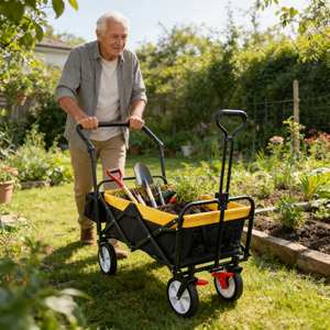 Folding Wagon Collapsible Outdoor Utility Wagon