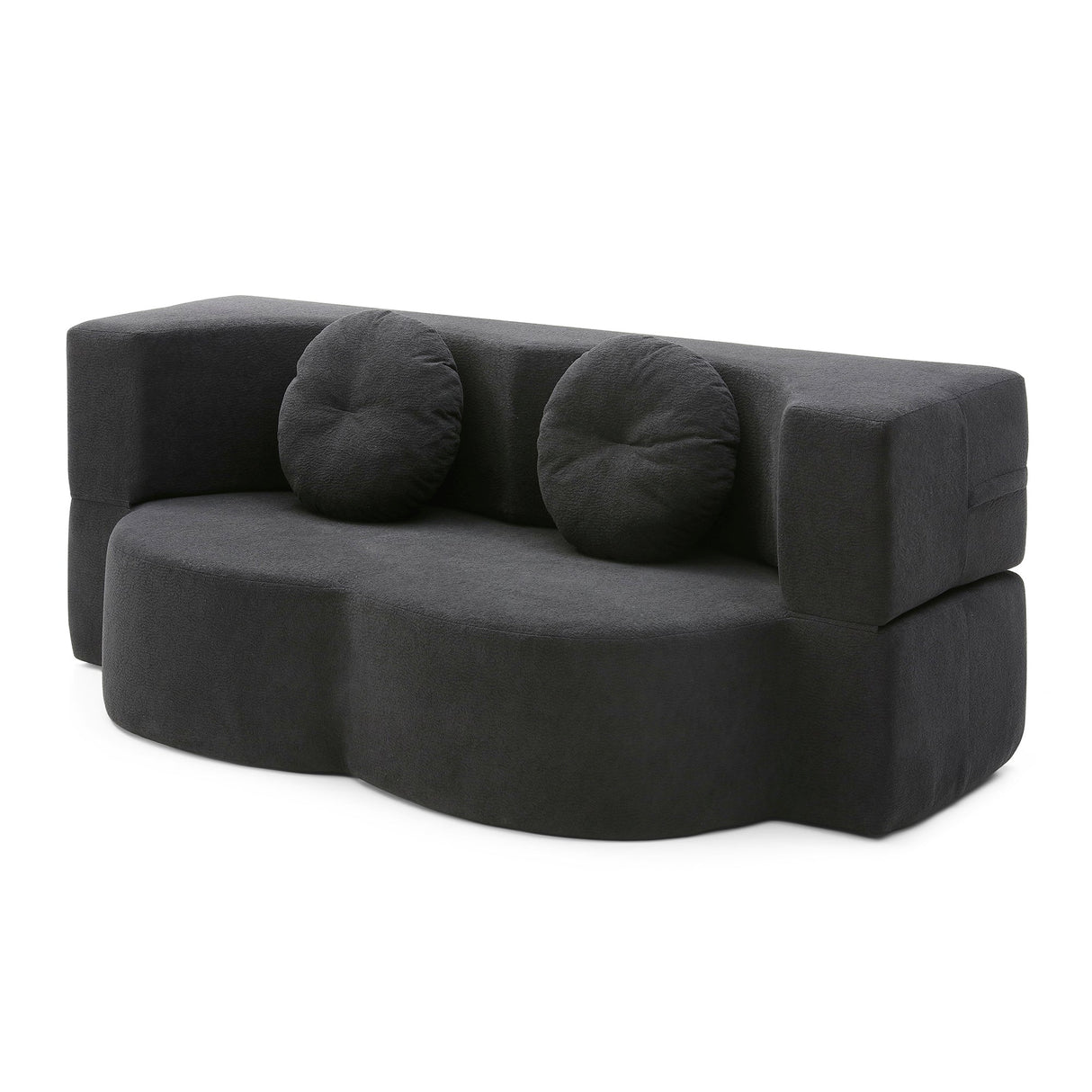 2-in-1 Folding Sofa Bed with Pillow