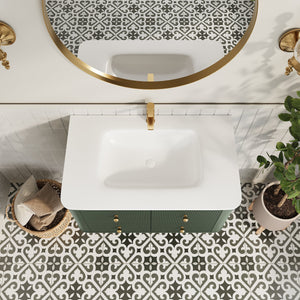36" Wall Mounted & Floating Single Vanity