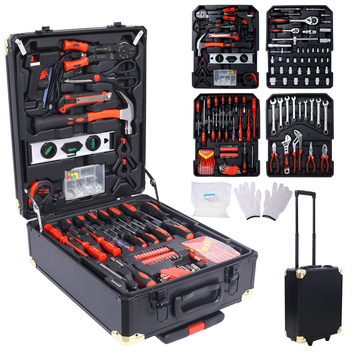 969pcs Home Repair Tool Set Kit for Men