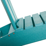 All-weather outdoor adirondack chair with cup holder - light blue
