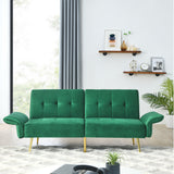 The Italian Velvet Convertible Futon Sofa Bed