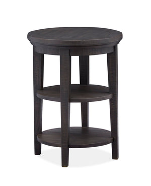 Westley Falls - Round Accent End Table - Graphite