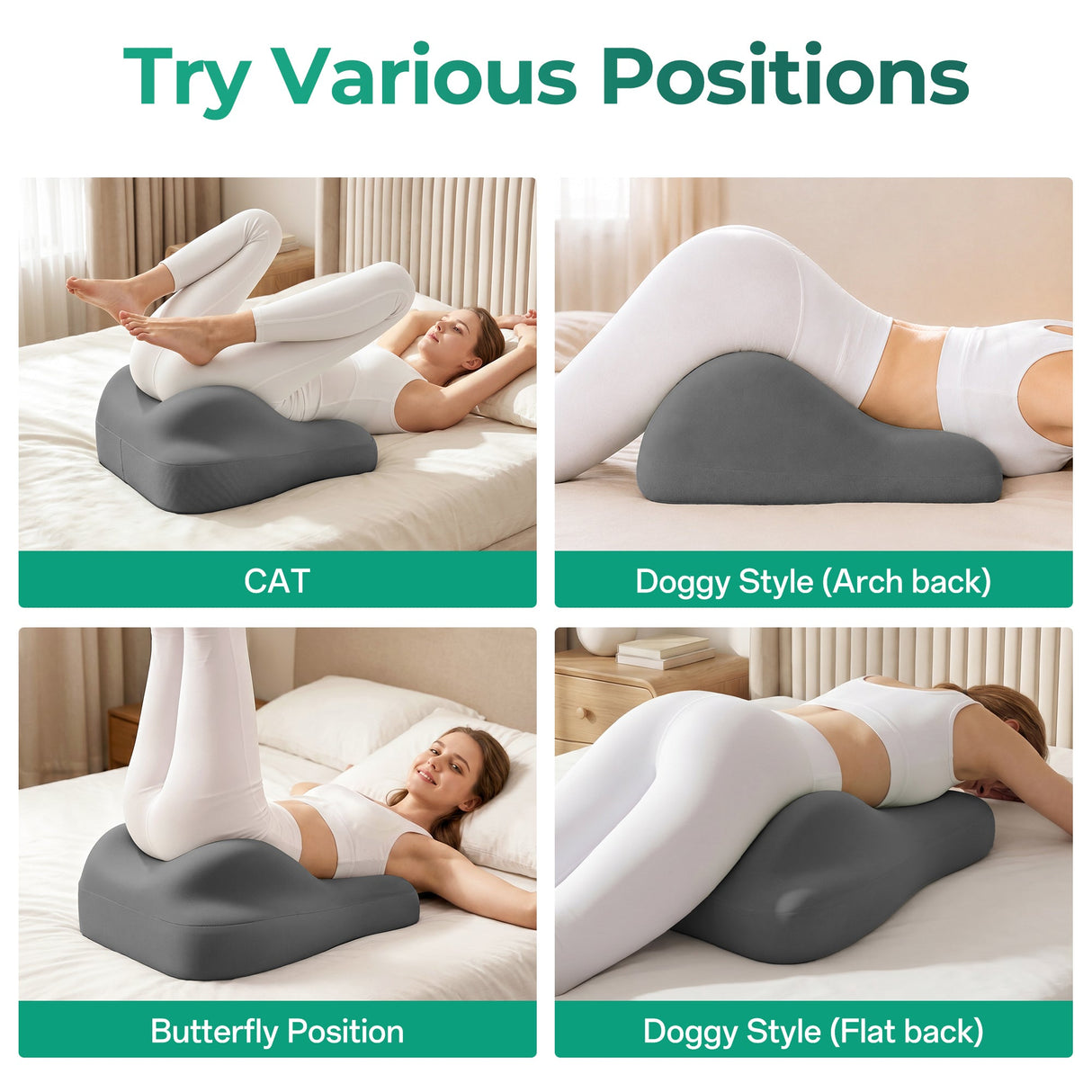 Ergonomic Memory Foam Sex Pillow for Couples