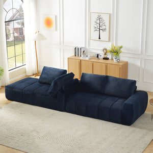 Faux Fur L-Shape Luxury Sectional Oversized Sofa