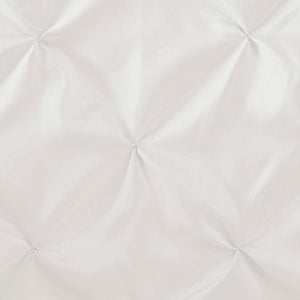 Tufted Semi-Sheer Shower Curtain with Tufted Texture - White
