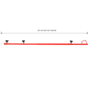 Hatch Jammer Holder Support Rod Replacement with Adjustable Length - Red