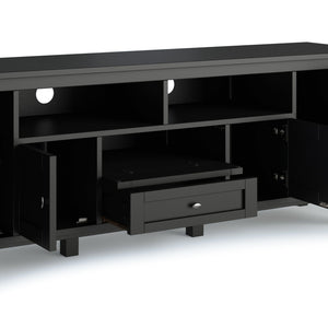 Warm Shaker 72" TV Media Stand - Black
