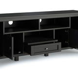 Warm Shaker 72" TV Media Stand - Black