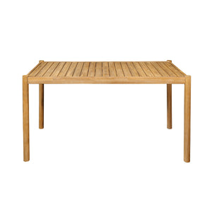 5-Piece Outdoor Patio Dining Set, Acacia Wood Rectangular Table & 4 Chairs