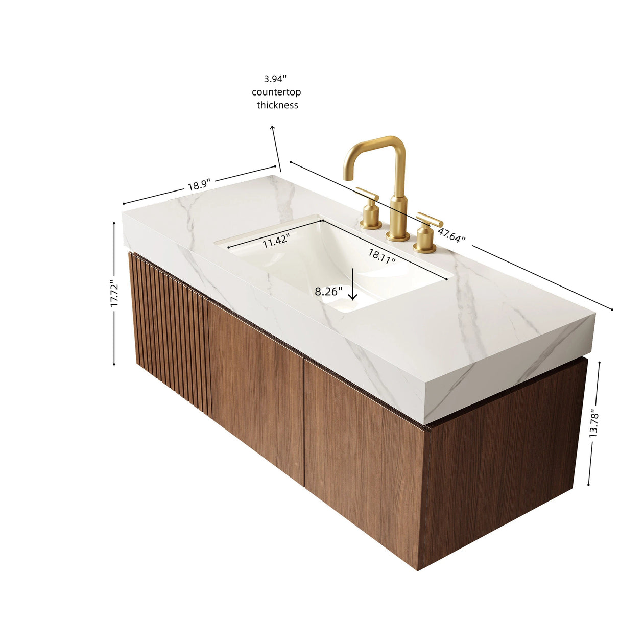 Muri 48" Bathroom Vanity & Sink