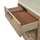 Palmera Rope Pattern Design 2-Drawer Nightstand