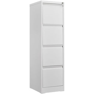 Durable Metal 3 Drawer File Cabinet With Lock For Office Storage