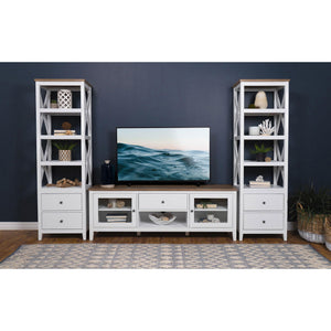 Evanston - 2 Door Stand - White
