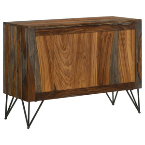 Komomo - 1 Adjustable Shelf Accent Cabinet - Gray