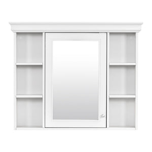 Bathroom Vanity With Medicine Cabinet, Storage Cabinet With 4 Drawers, Adjustable Shelf Mirror