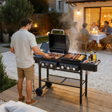 All-in-One Propane Gas Grill with Grilling & Griddling Functions