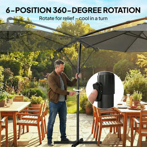 Modern Style Outdoor Hanging Cantilever Umbrella