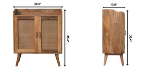 Larissa - T Bar Raised Cabinet - Brown