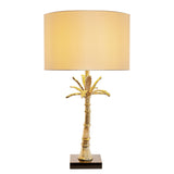 D16x31' Leaf Lamp with Marble Base Gold